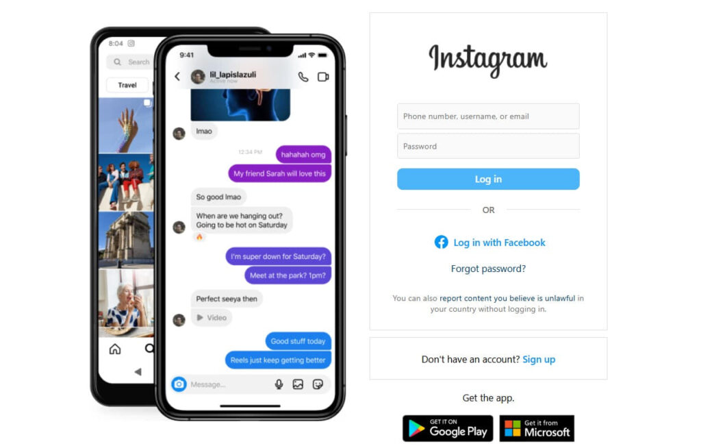 Instagram Homepage