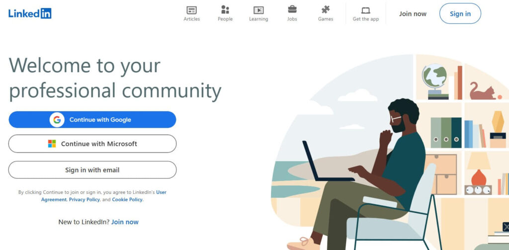 LinkedIn Homepage